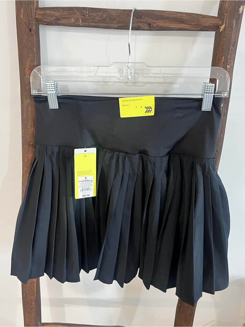 All in motion Black Pleated Skater Skirt